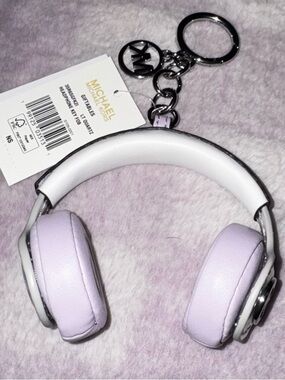 Michael Kors Lt Quartz Mini Headphones Bag Charm Keychain, New